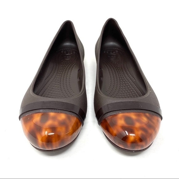 Crocs Cap Toe Tortoise Ballet Flat - Picture 5 of 8